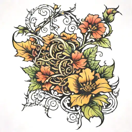 Vine With Thornes Surrounded