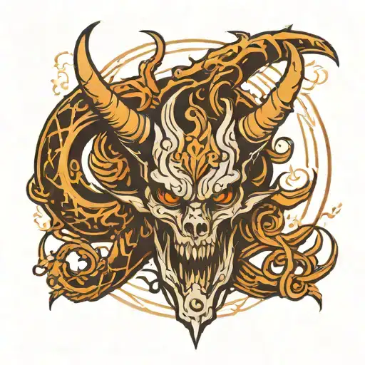 Create Minimalist Logo Symbol For This Name Asmodeus