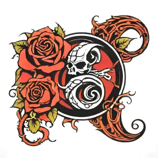 Strange Music Logo And Rose Intertwined