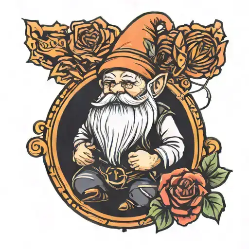 Gnome At A Rave Minimalistic Best