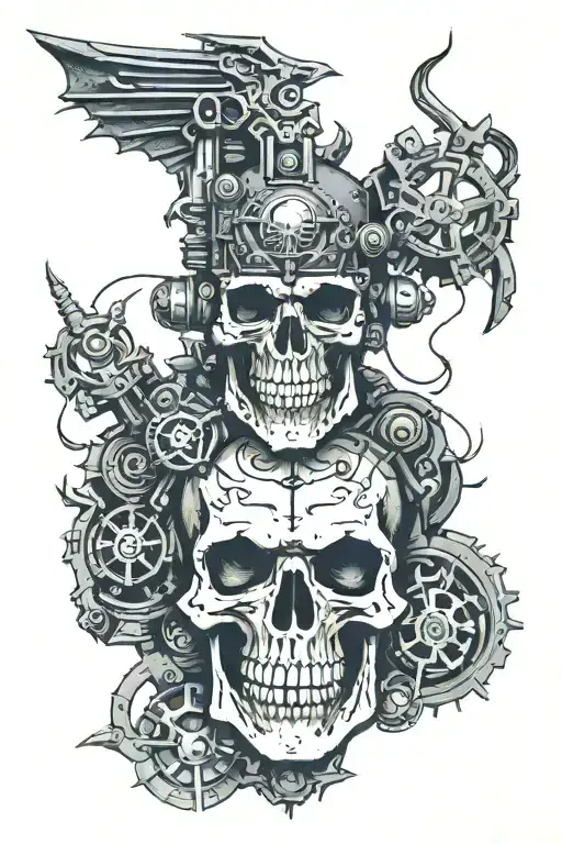 40K Warhammer Servo Skull