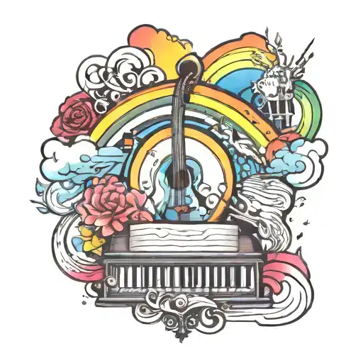 Musical And Theater And Rainbow