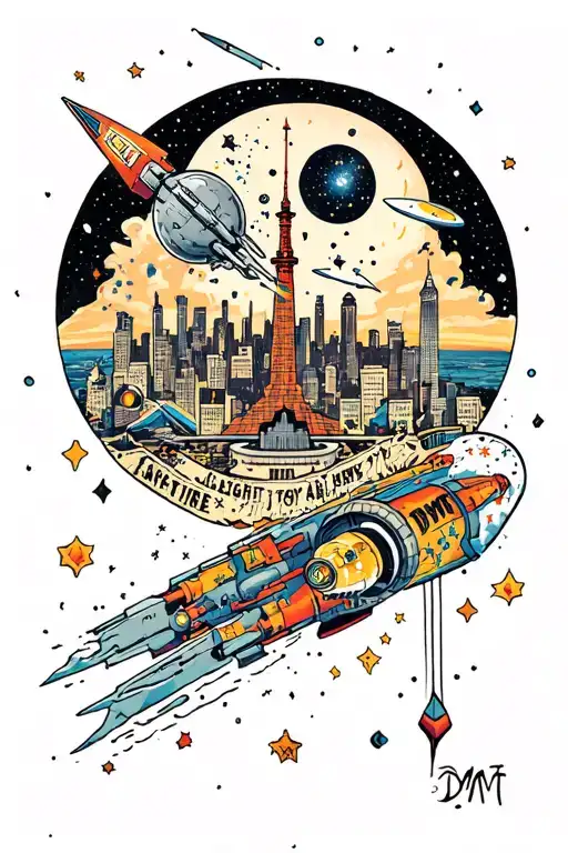 Dmt Blast Off Through Time And Space To The City Of Lights