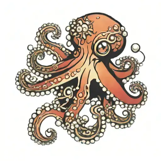 Octopus Seashells Pearls