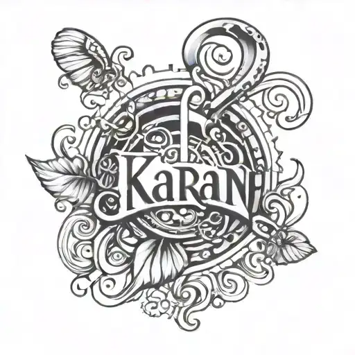 Karan Name With Music Sign