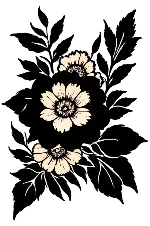 Flowers In The Background