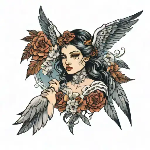 Valerie Surrounded By Angel