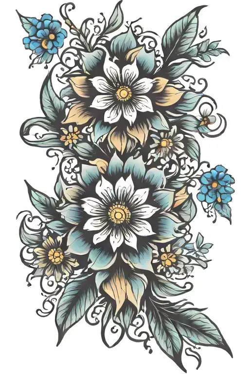 Wildflowers Autism Symbol