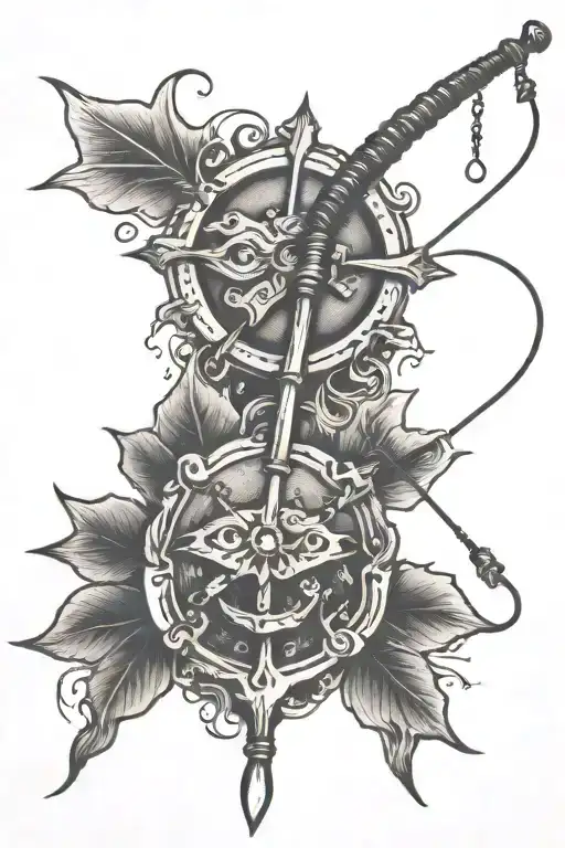 Fishing Pole With Cross