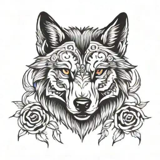 Armband Wolf Head