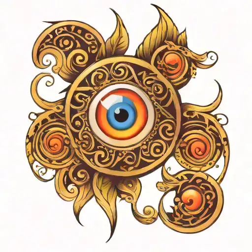 444 Written Music Notes Evil Eye Surrounded My Music Notes