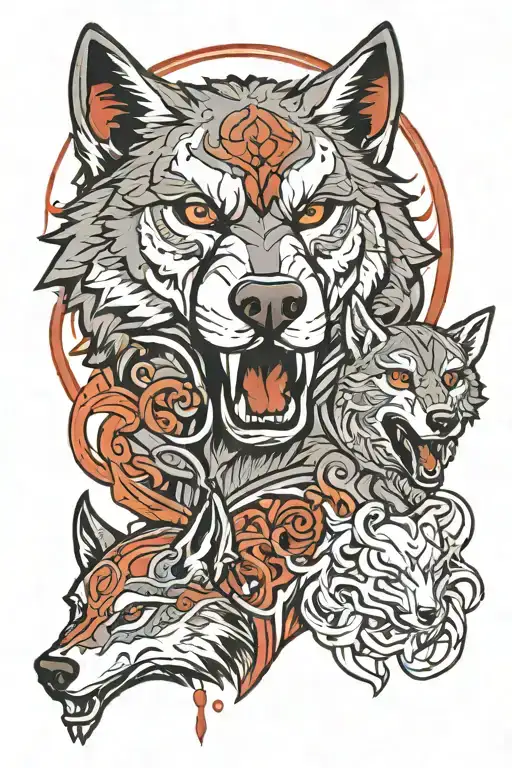 Family Wolf God Of War