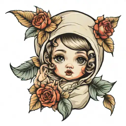 Cute Baby Faced Doll Innocent