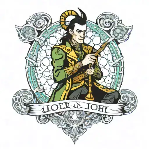 Loki Con El Guantelete Del Infinito