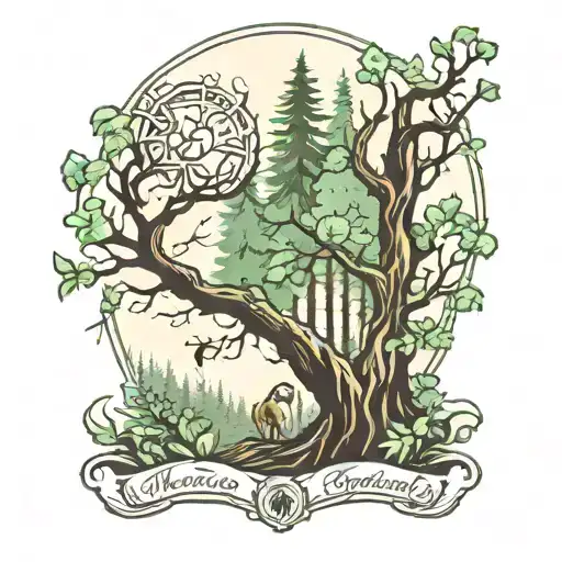 Forest Theme Memorial