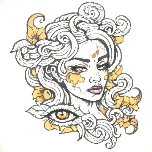 Crying Cracked Doll Face Medusa