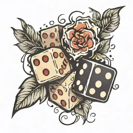 Dice And Flowers Traditional