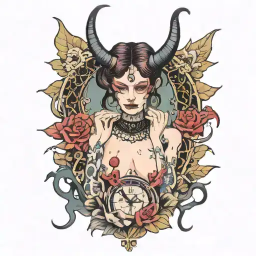 Make Me A Demon Woman Who Is Undresses Herself