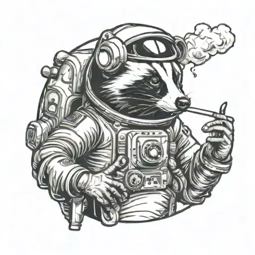 Badger Astronaut Smoking Pcp