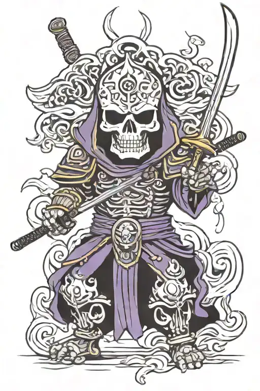 Samurai Skull As Skeletor