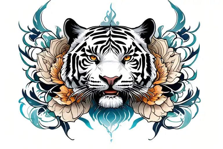 Mystical White Tiger