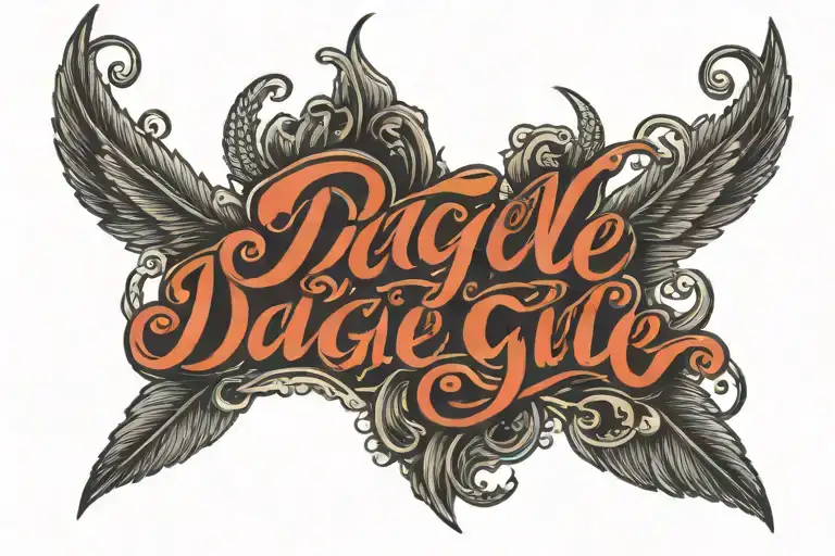 Daigle In Black Cursive Writing