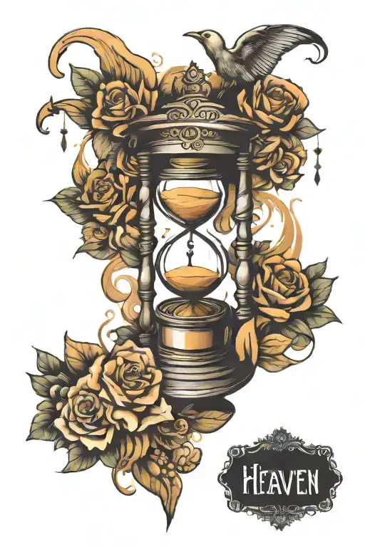 Heaven Stairs And Hourglass