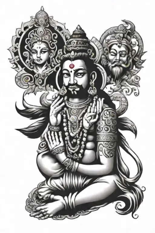 Krishna Ganesh Jesus Buddha Allah Sikhism All In One