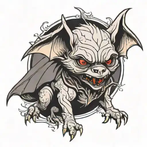 A Vampire Bat With A Gothic Aesthetic