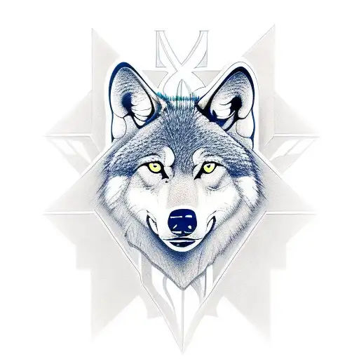 Incorporate The New York Yankees Logo Into A New-school Tattoo Design With A Wolf