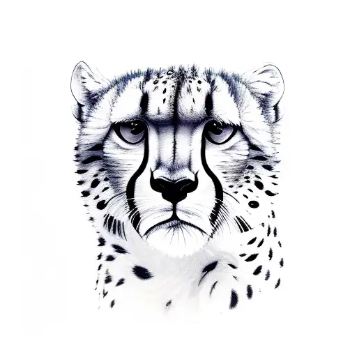 Cheetah Drinking Water