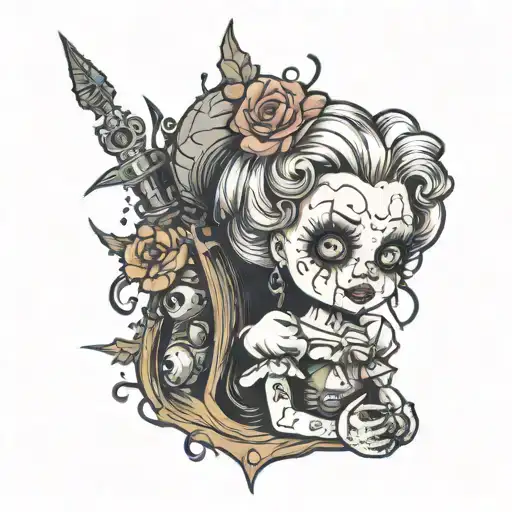 A Creepy Doll Inspired By Horror Movies