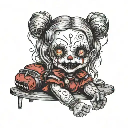 A Creepy Doll Inspired By Horror Movies
