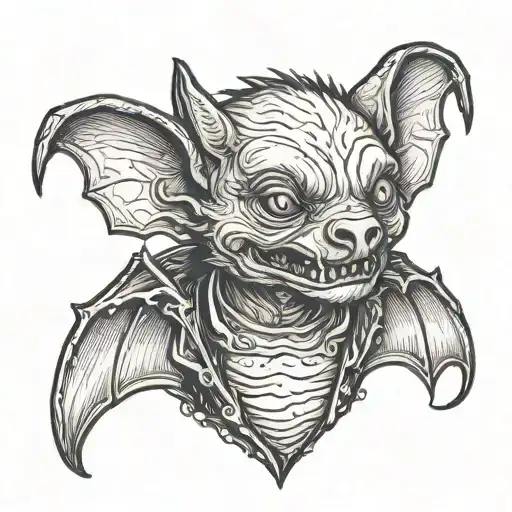 A Vampire Bat With A Gothic Aesthetic