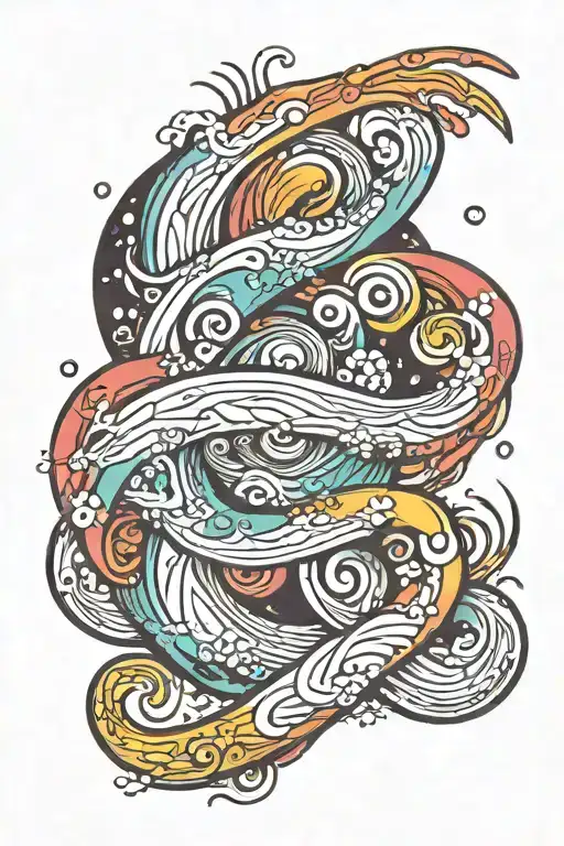 Beach Colourful Infinity Symbol Incorporated