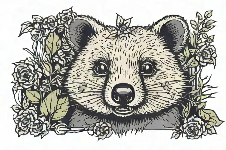 Quokka In Goth Makeup