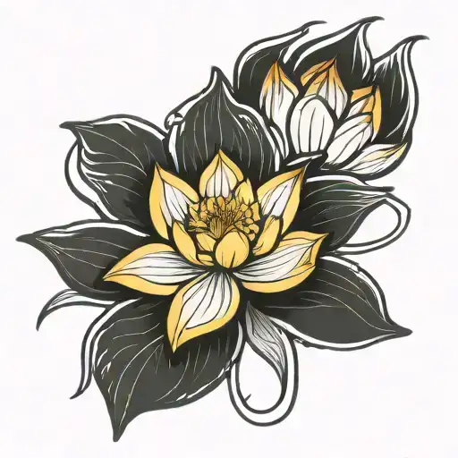 Lotus Flower With Cat Paw Print