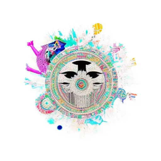 A Vibrant Collage Of Cultural Symbols Representing Black Culture