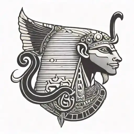 An Ancient Egyptian Hieroglyphic Symbol Representing The Client's Birthday
