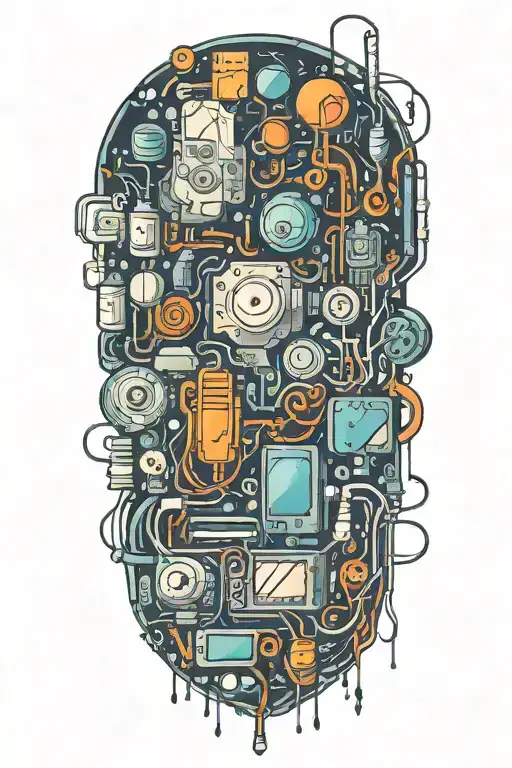 A Software Engineer Creating Music With A Mix Of Technology And Chemistry Symbols