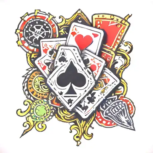 Aces And Casino Chips