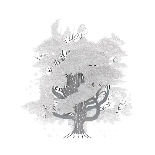 A Biotech-inspired Forest With Vibrant Vines And Plants