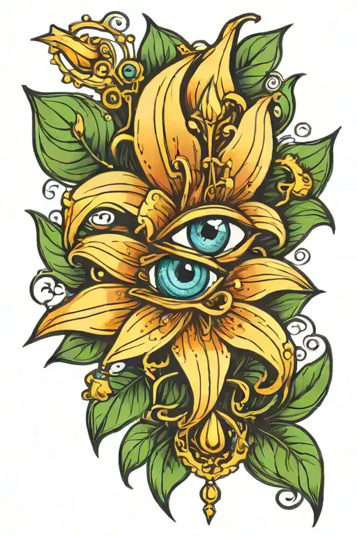 Lily Name With Eye Of Protection Symbol