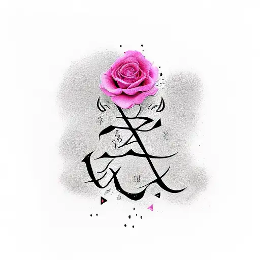 Roxy Written In Caligraphy In The Color Black With Pink Shadow