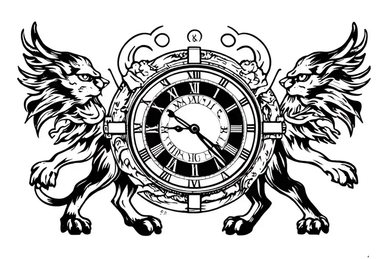 Leo Symbol With Time Travel