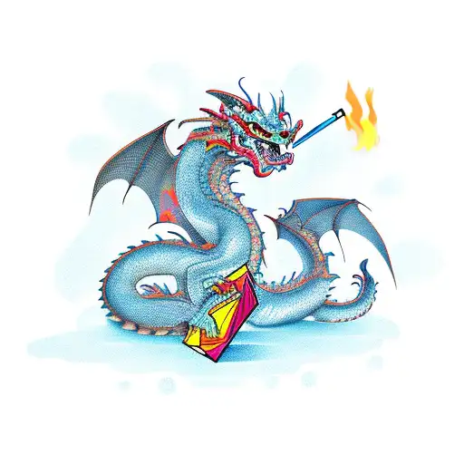Dragon With Table