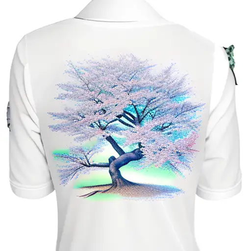 Blue Cherry Blossom Tree