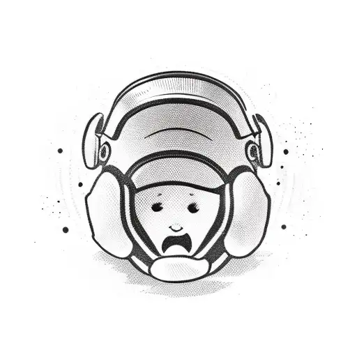 Baby Wearing Motorcycle Helmet Pointing A Gun