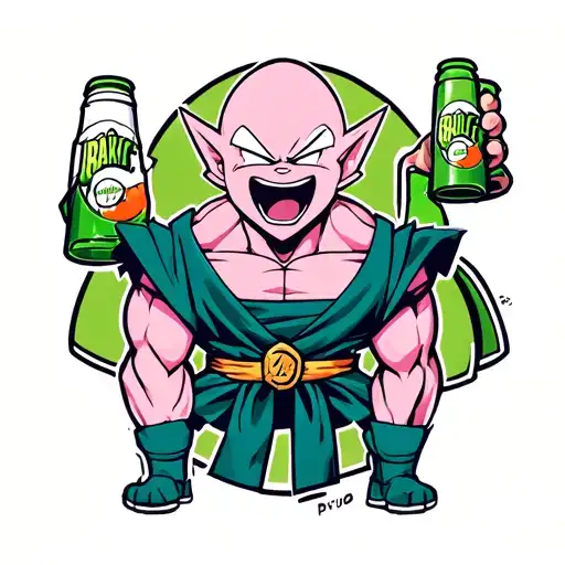 Dragon Ball Z Kid Buu Beers Picolo