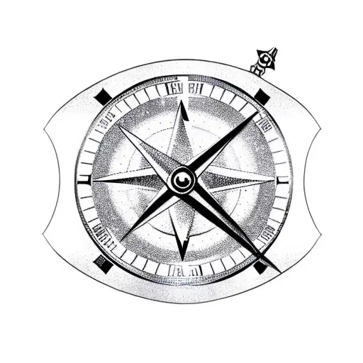 Clock And Compass Handcuffs